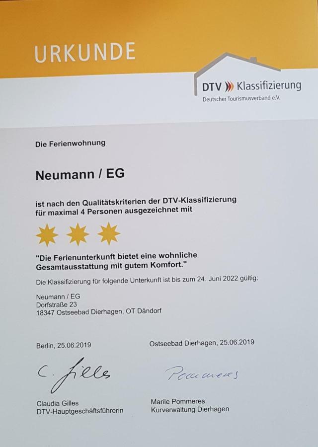 3***ferienwohnungen Neumann * Dändorf